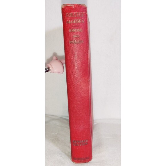 1941 College Algebra Hard Cover School Book, University, College Used - Picture 2 of 10
